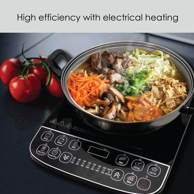 PowerPac 2000W Induction Cooker with Steamer PPIC887