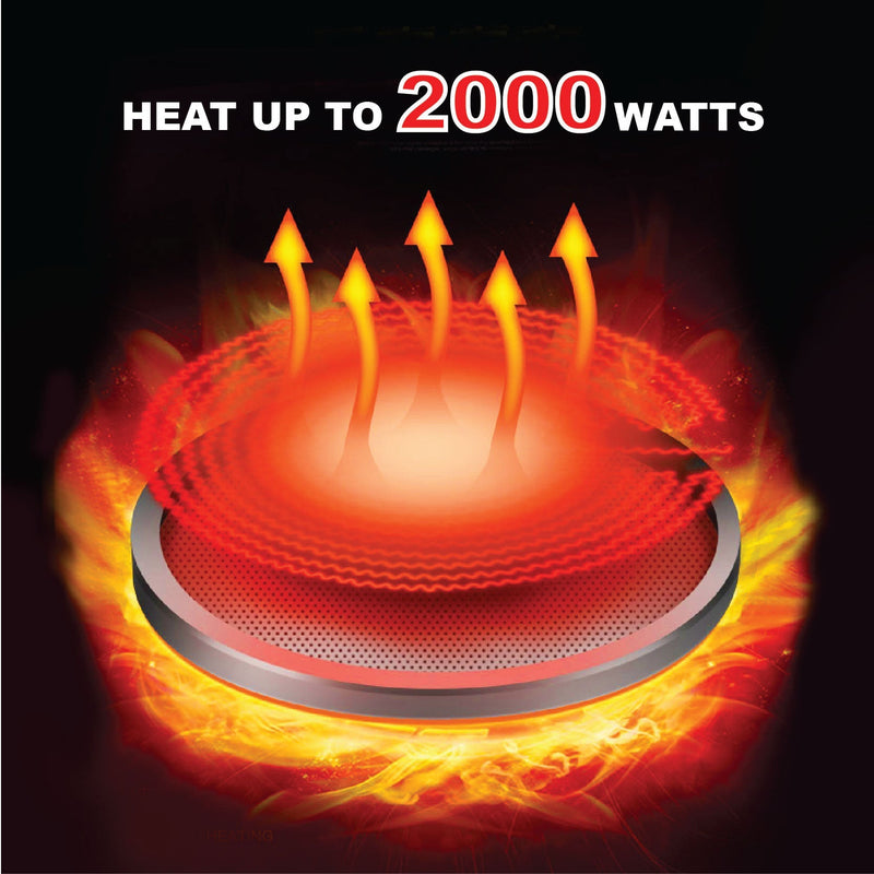PowerPac 2000W Induction Cooker with Steamer PPIC887
