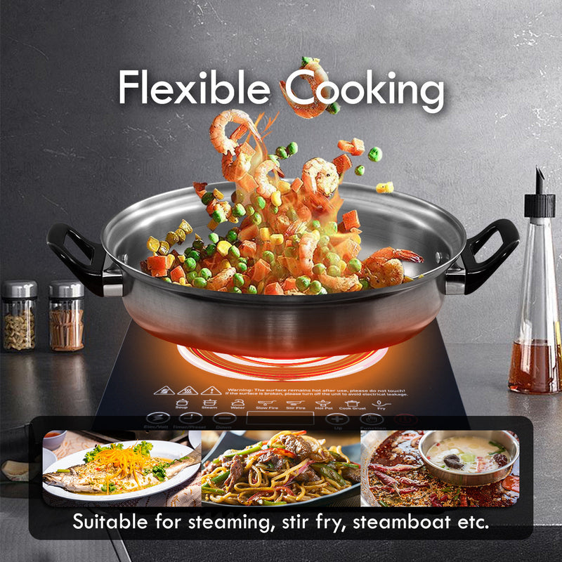 PowerPac Steamboat Induction Cooker with Pots PPIC888A+YY Pot