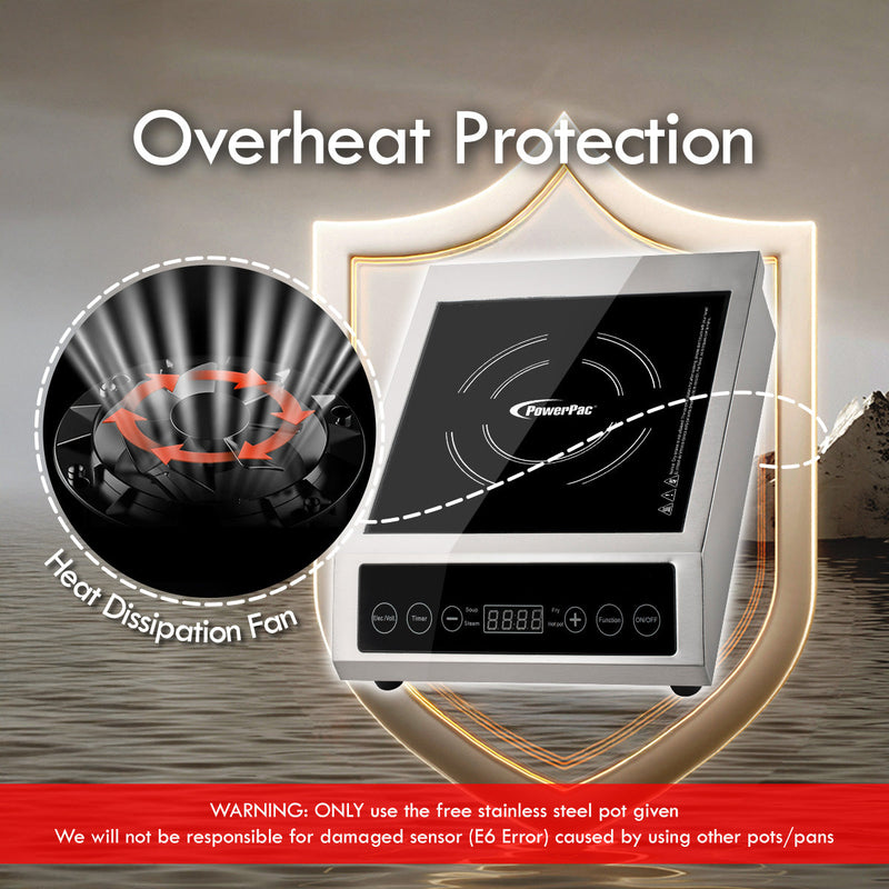PowerPac 3600W Induction Cooker PPIC889