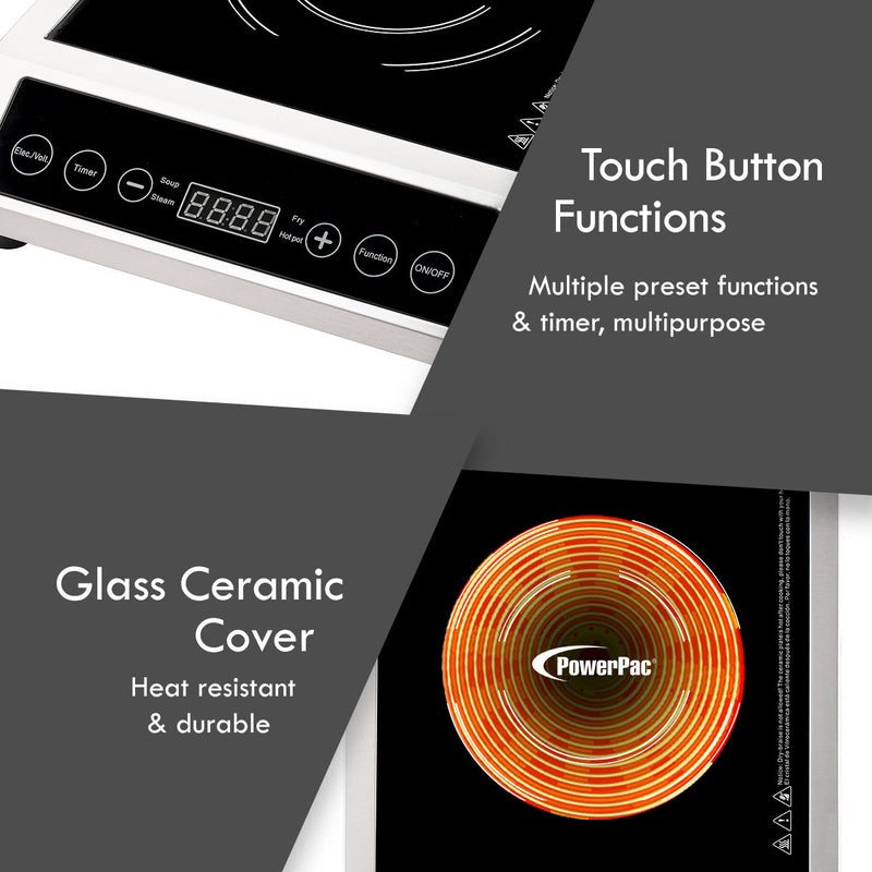 PowerPac 3600W Induction Cooker PPIC889