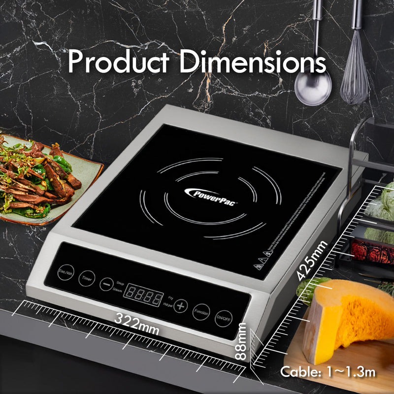 PowerPac 3600W Induction Cooker PPIC889