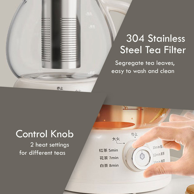 PowerPac 1.0L Electric Health Kettle Jug PPJ2017