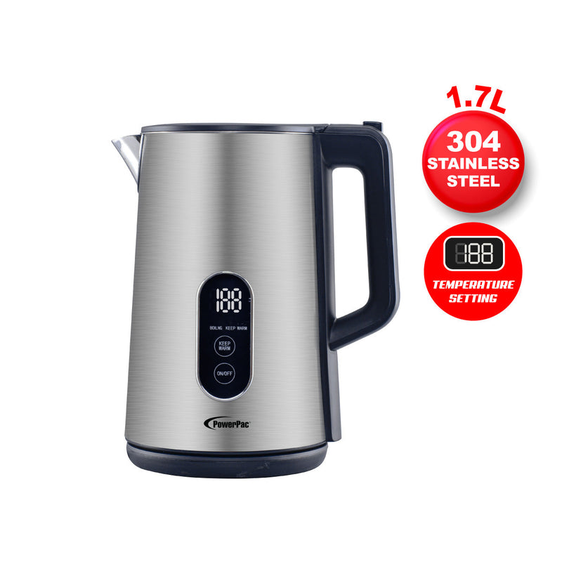 PowerPac 1.7L Digital Kettle Jug PPJ2032