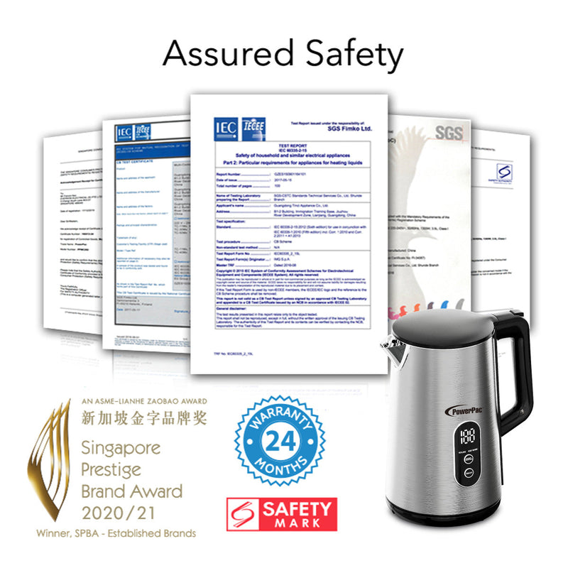 PowerPac 1.7L Digital Kettle Jug PPJ2032