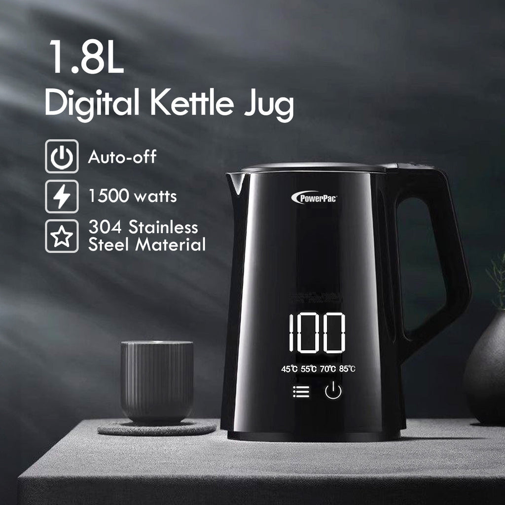 PowerPac 1.8L Digital Kettle Jug PPJ2035