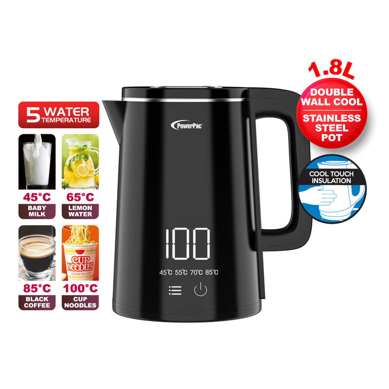 PowerPac 1.8L Digital Kettle Jug PPJ2035