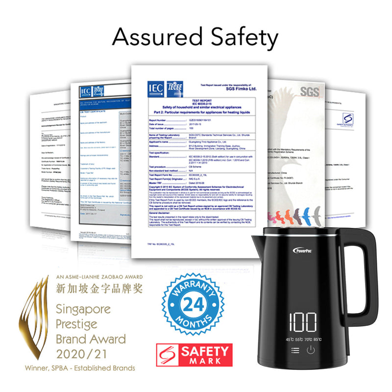 PowerPac 1.8L Digital Kettle Jug PPJ2035