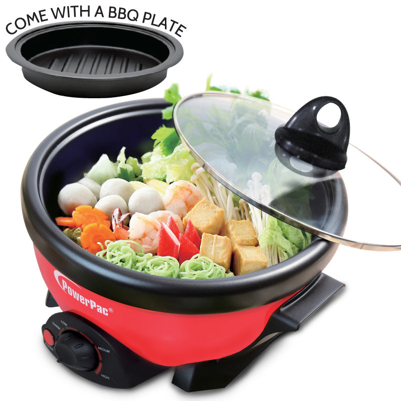 PowerPac 2L 2-in-1 Multi Cooker Steamboat PPMC181