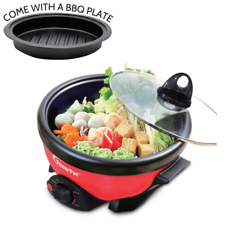 PowerPac 2L 2-in-1 Multi Cooker Steamboat PPMC181