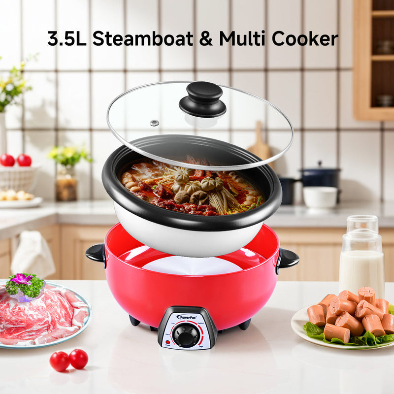 PowerPac 3.5L Steamboat Multi Cooker PPMC282A