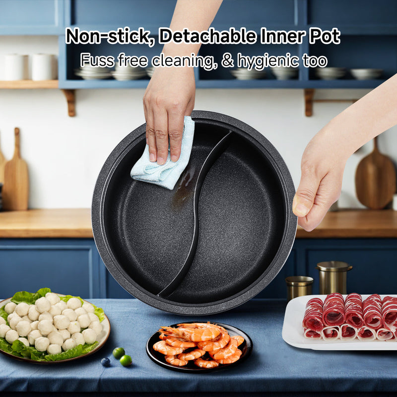 PowerPac 5L Steamboat & Multi Cooker with Yuanyang Pot PPMC633