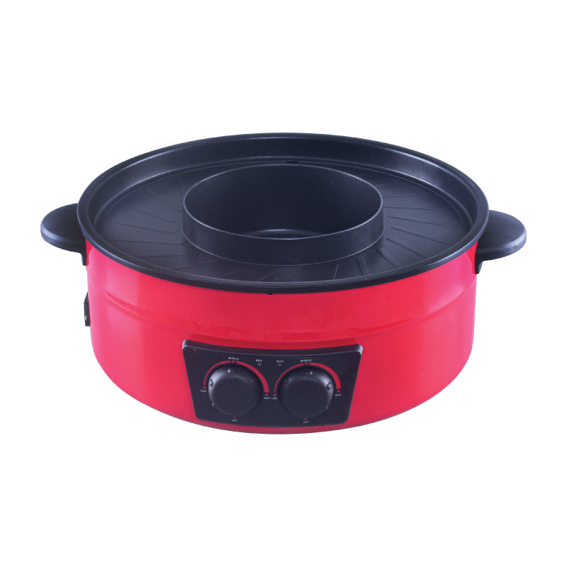PowerPac 1500W 2-in-1 Steamboat & BBQ Grill Multi Cooker PPMC677