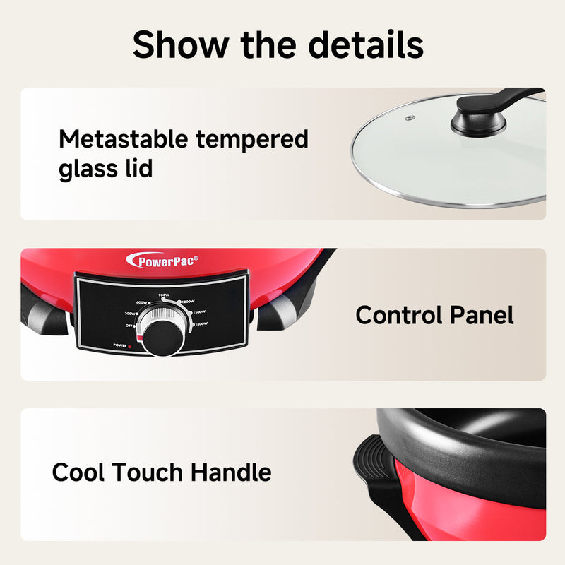 PowerPac 7L Steamboat & Multi Cooker PPMC688