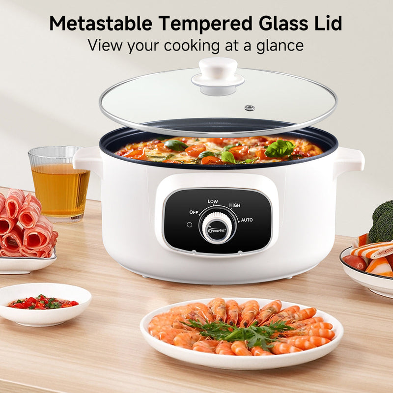 PowerPac 9.5L Multi Function Food Steamer PPMC787S