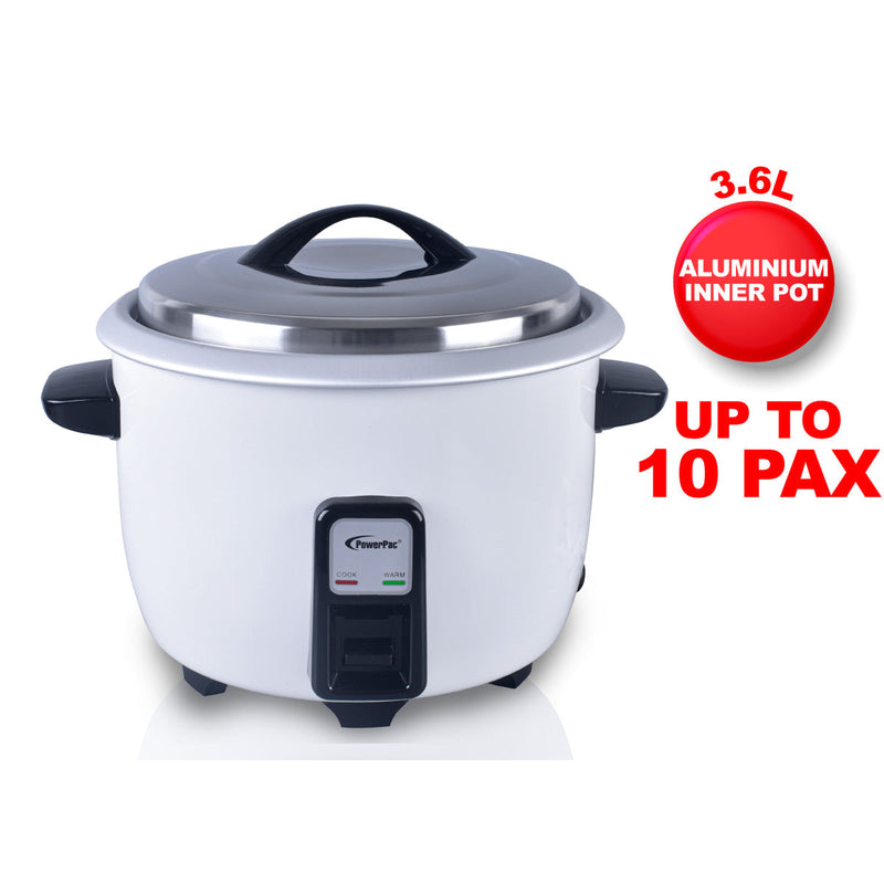 PowerPac 3.6L Rice Cooker with Steamer PPRC16A