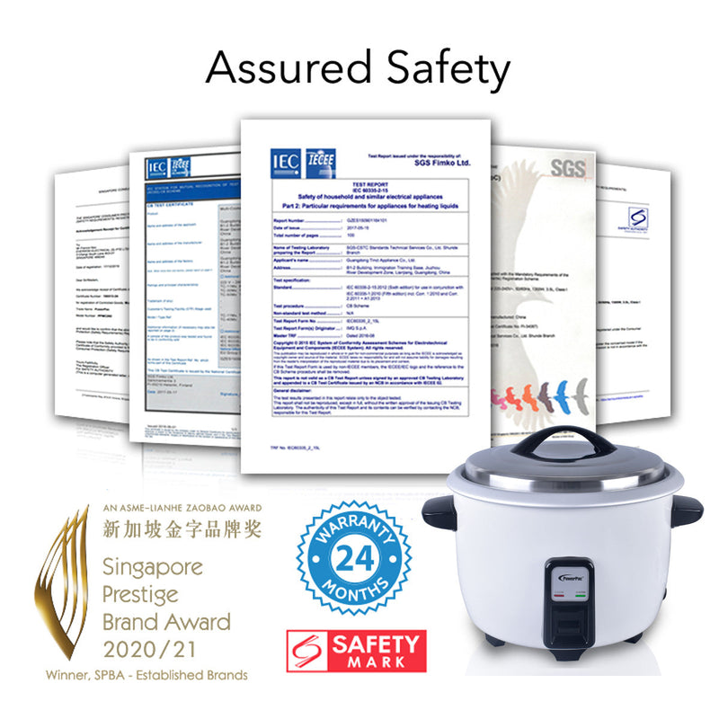 PowerPac 3.6L Rice Cooker with Steamer PPRC16A