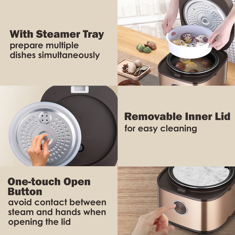 PowerPac 1.8L Multi-Purpose Digital Rice Cooker PPRC318