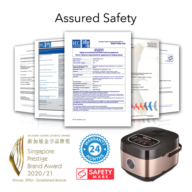 PowerPac 1.8L Multi-Purpose Digital Rice Cooker PPRC318