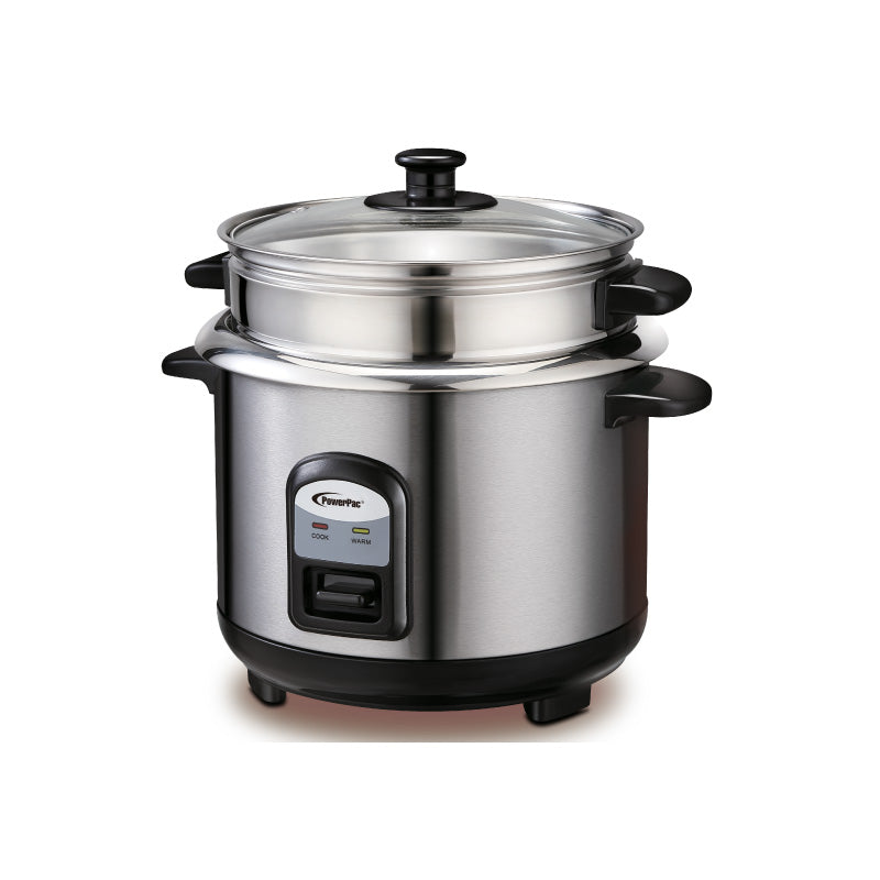 PowerPac 1L Rice Cooker with Steamer PPRC31