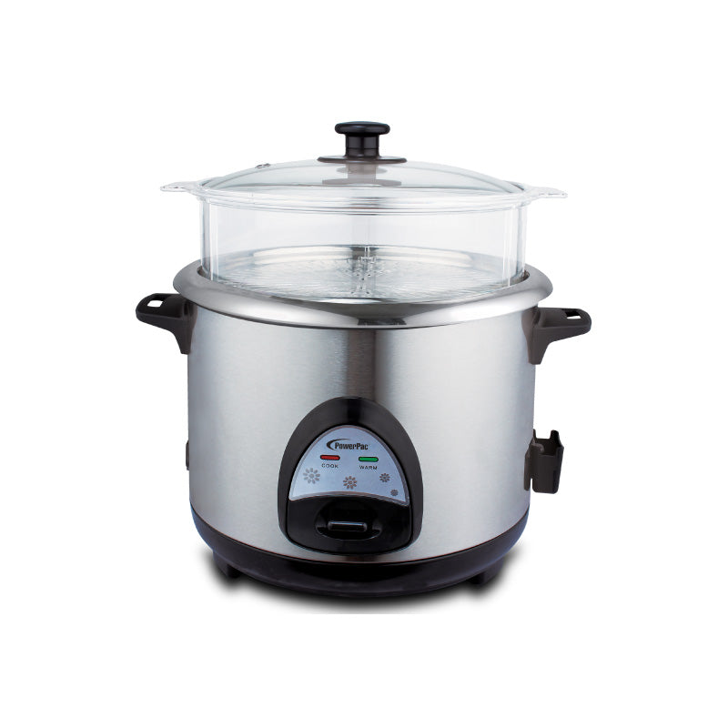 PowerPac 1.8L Rice Cooker with Steamer PPRC32
