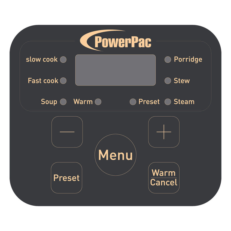 PowerPac 1.2L Multi-Purpose Digital Rice Cooker PPRC532