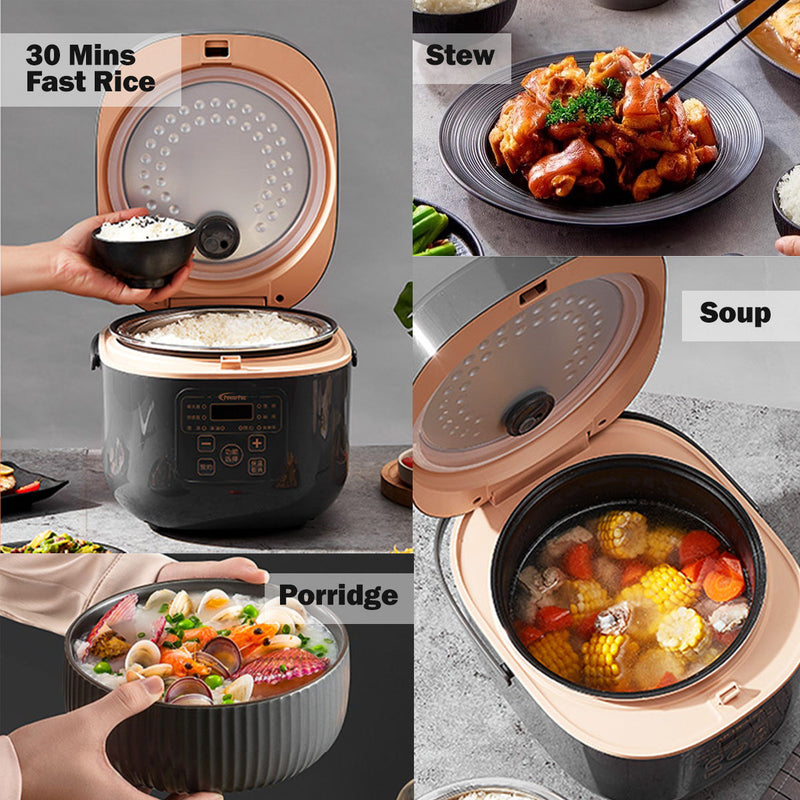 PowerPac 1.8L Multi-Purpose Digital Rice Cooker PPRC538