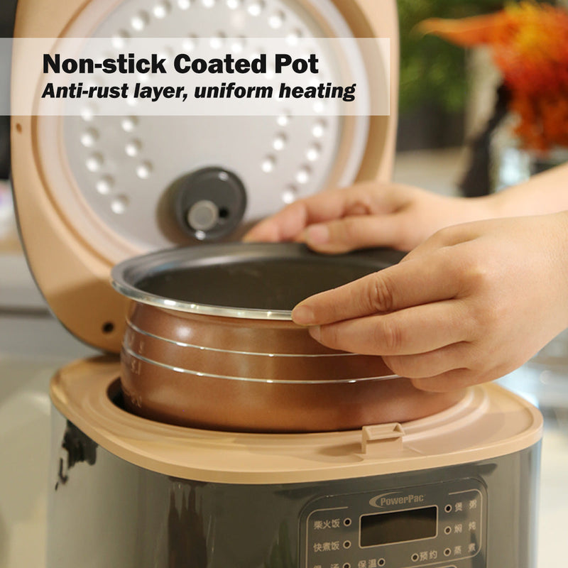 PowerPac 1.8L Multi-Purpose Digital Rice Cooker PPRC538