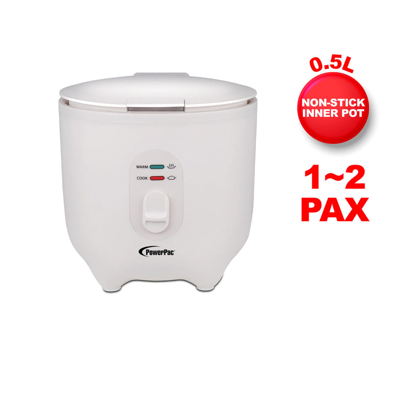 PowerPac 0.5L Mini Rice Cooker PPRC607