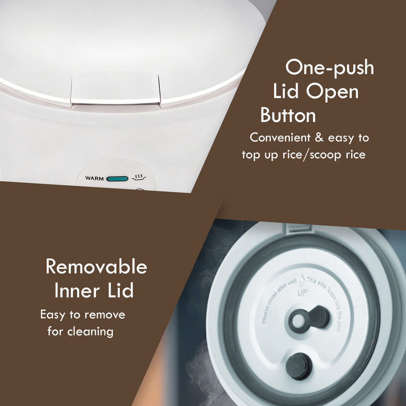 PowerPac 0.5L Mini Rice Cooker PPRC607