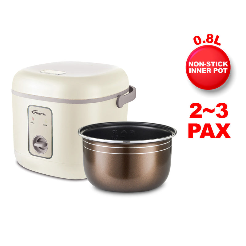 PowerPac 0.8L Rice Cooker PPRC610