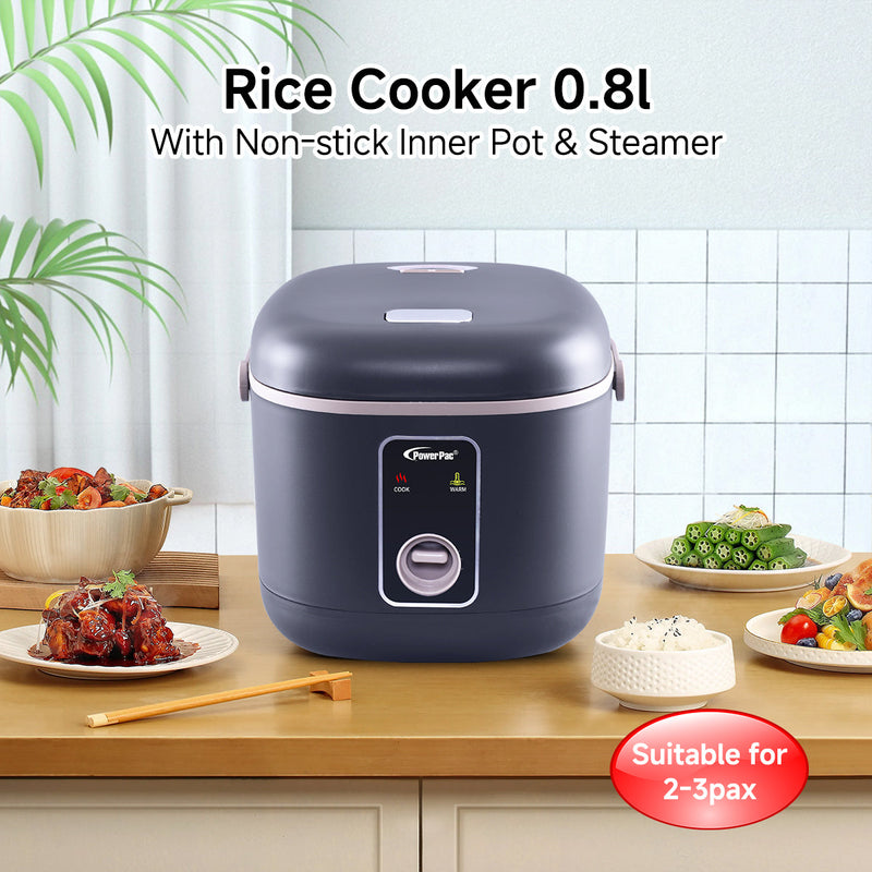 PowerPac 0.8L Rice Cooker PPRC610
