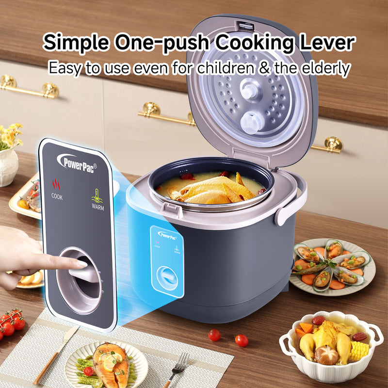PowerPac 0.8L Rice Cooker PPRC610