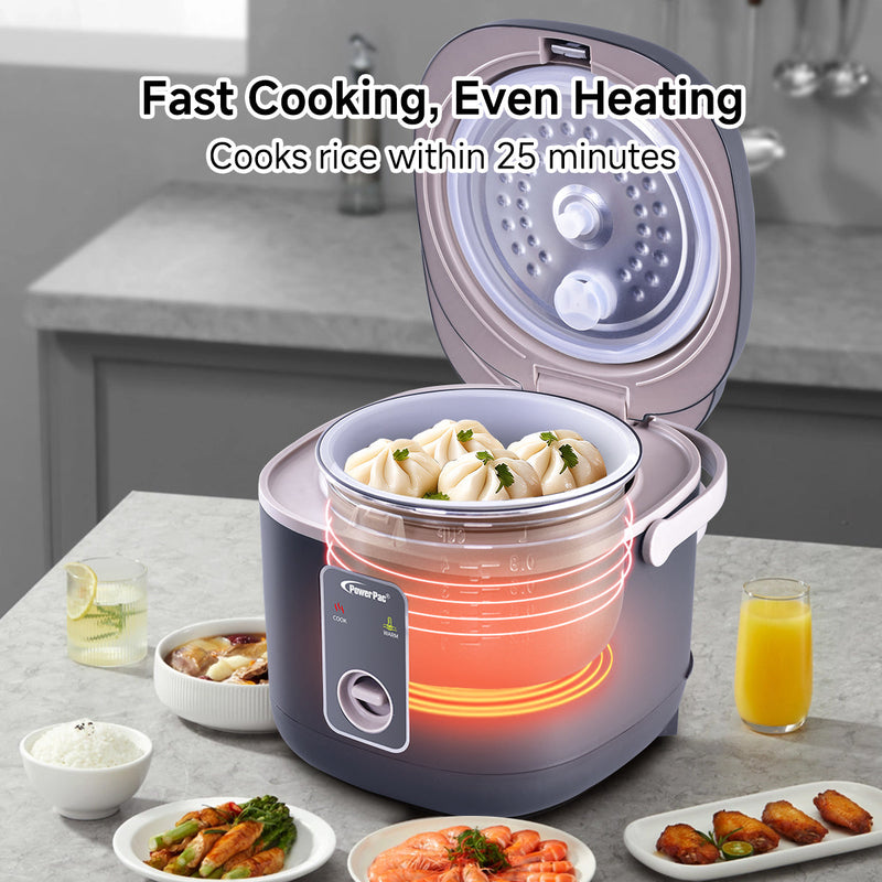 PowerPac 0.8L Rice Cooker PPRC610