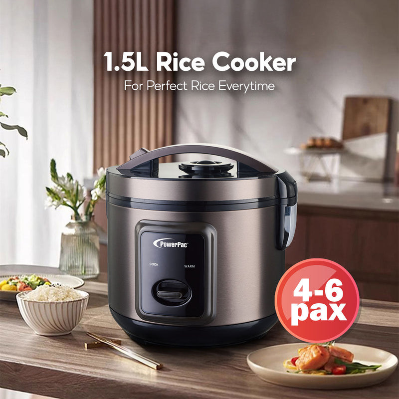 PowerPac 1.5L Rice Cooker PPRC612