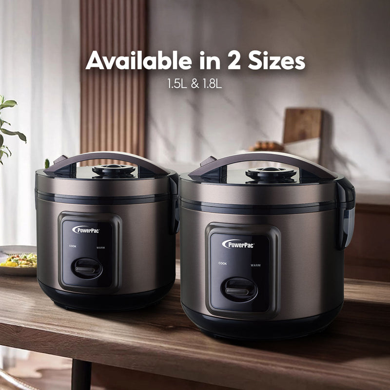 PowerPac 1.5L Rice Cooker PPRC612