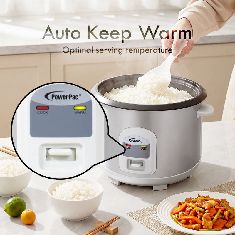 PowerPac 1.8L Rice Cooker PPRC68