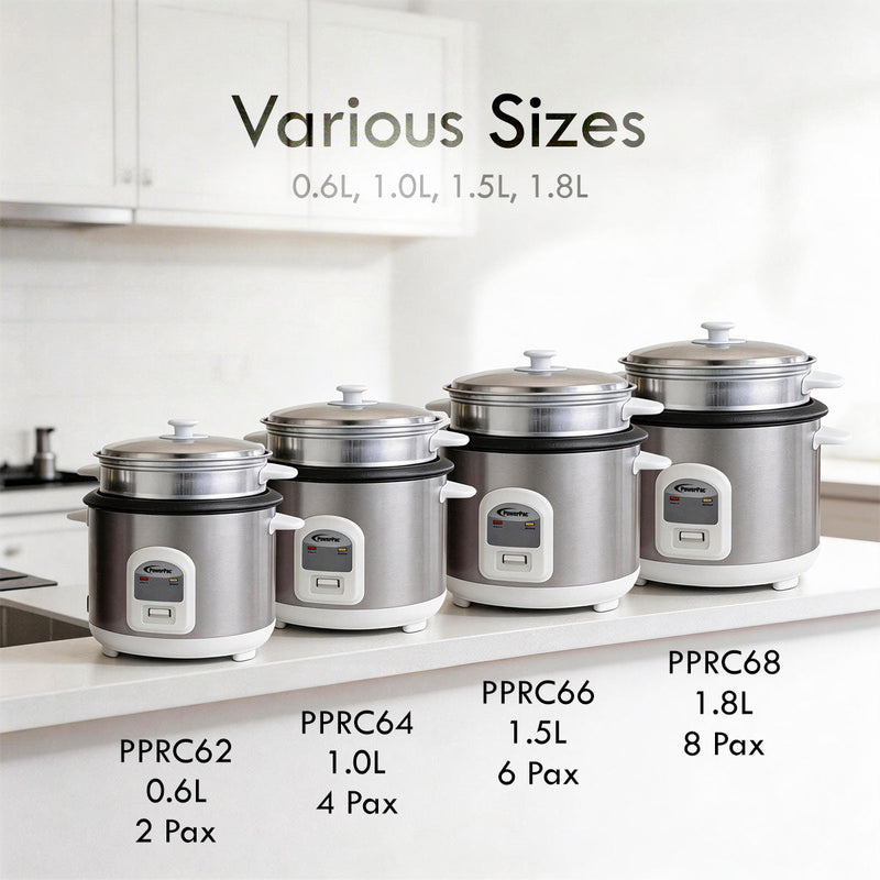 PowerPac 1.8L Rice Cooker PPRC68