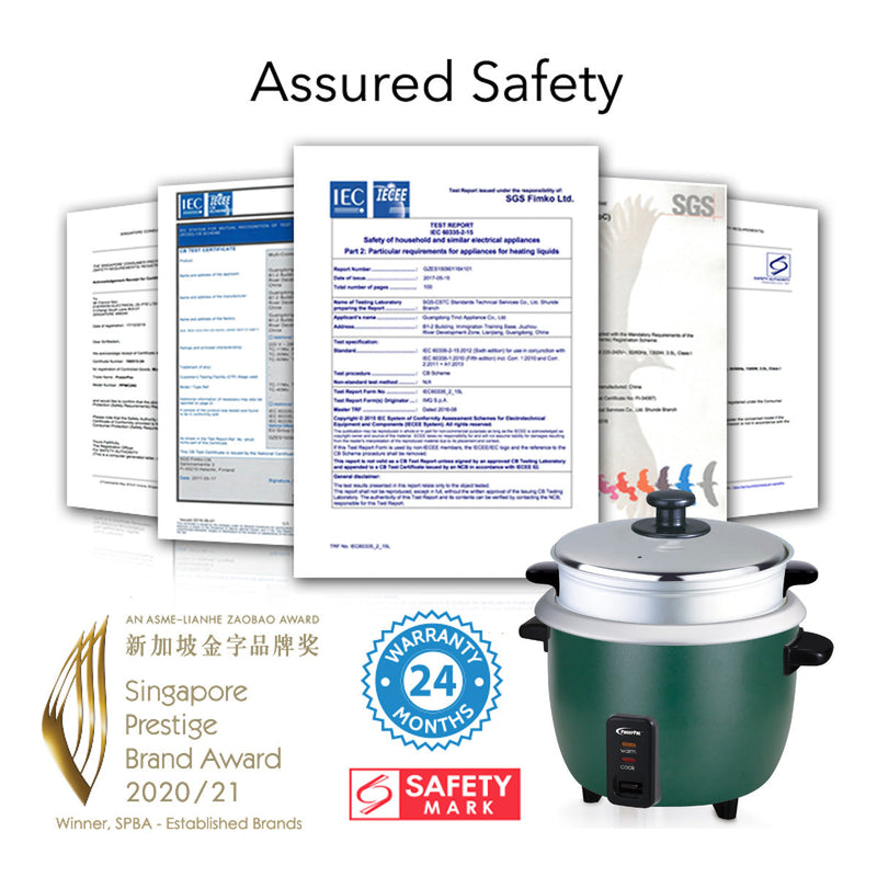 PowerPac 1.8L Rice Cooker PPRC8