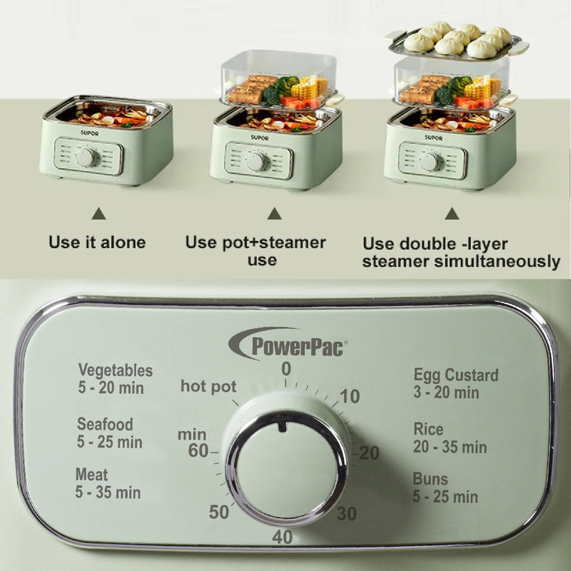 PowerPac 9.2L Multi Cooker Steamer PPS704