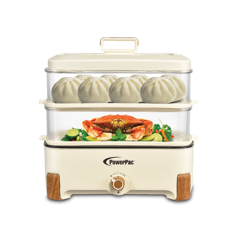 PowerPac 17L 2-in-1 Multi Function Food Steamer PPS705