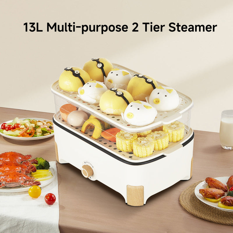 PowerPac 17L 2-in-1 Multi Function Food Steamer PPS705
