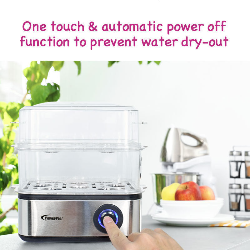 PowerPac 2.5L Multifunction 2-Tier Steamer PPS706