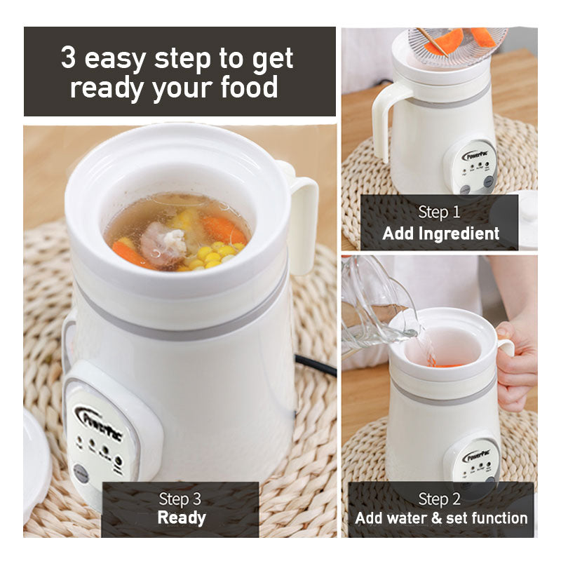 PowerPac 0.6L Personal Slow Cooker PPSC06