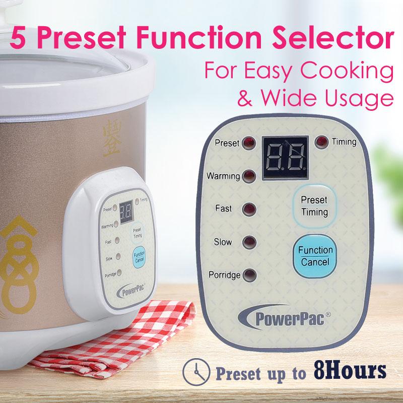 PowerPac 4.5L Digital Slow Cooker PPSC405