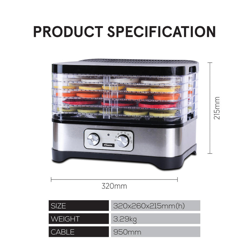 PowerPac 5-Tier Food Dehydrator PPT508