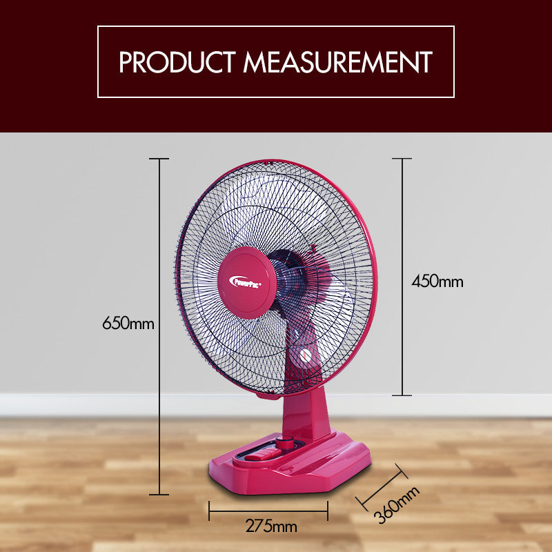 PowerPac 16" Desk Fan PPTF16