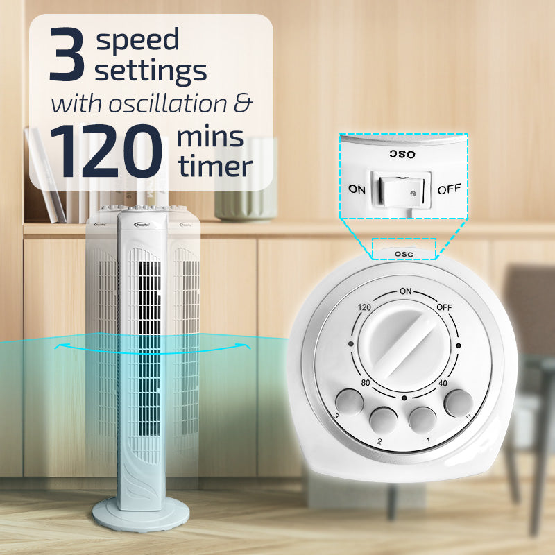PowerPac 74cm Tower Fan PPTF290