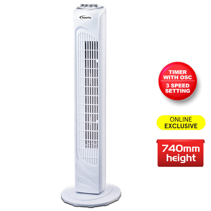 PowerPac 74cm Tower Fan PPTF290