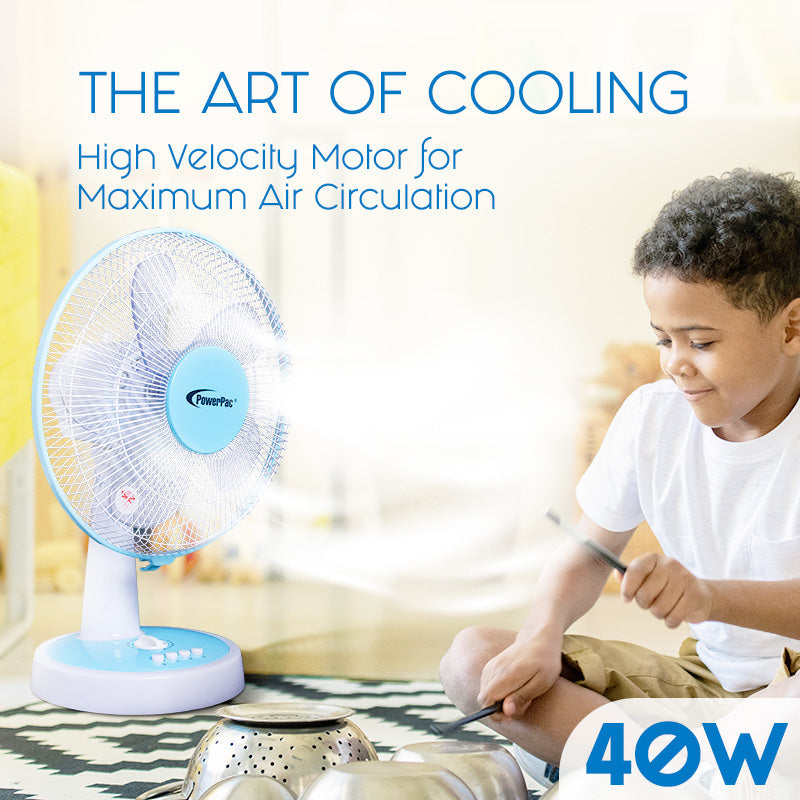 PowerPac 12" Desk Fan PPTF303